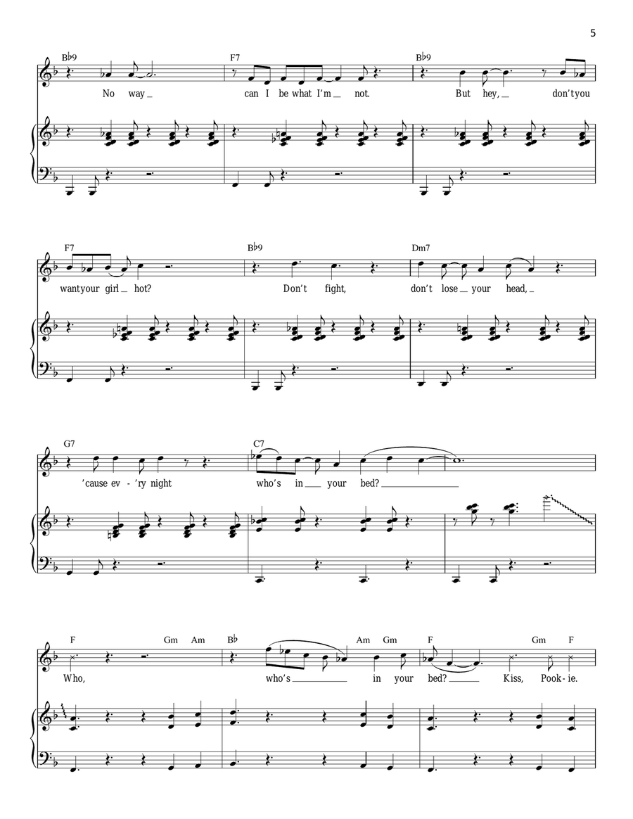 Take Me Or Leave Me Piano, Vocal scores gallery preview page 5