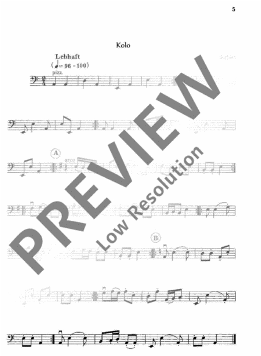 European Dance Double Bass scores gallery preview page 6