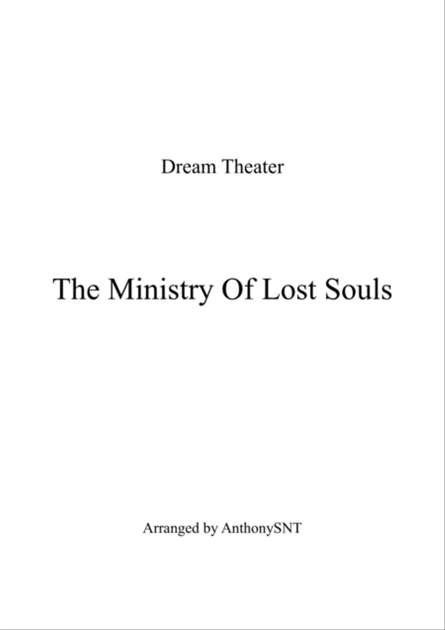 The Ministry Of Lost Souls Concert Band scores gallery preview page 1