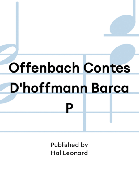 Offenbach Contes D'hoffmann Barca P