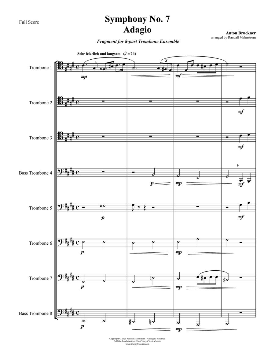 Bruckner symphony 8 outlet trombone