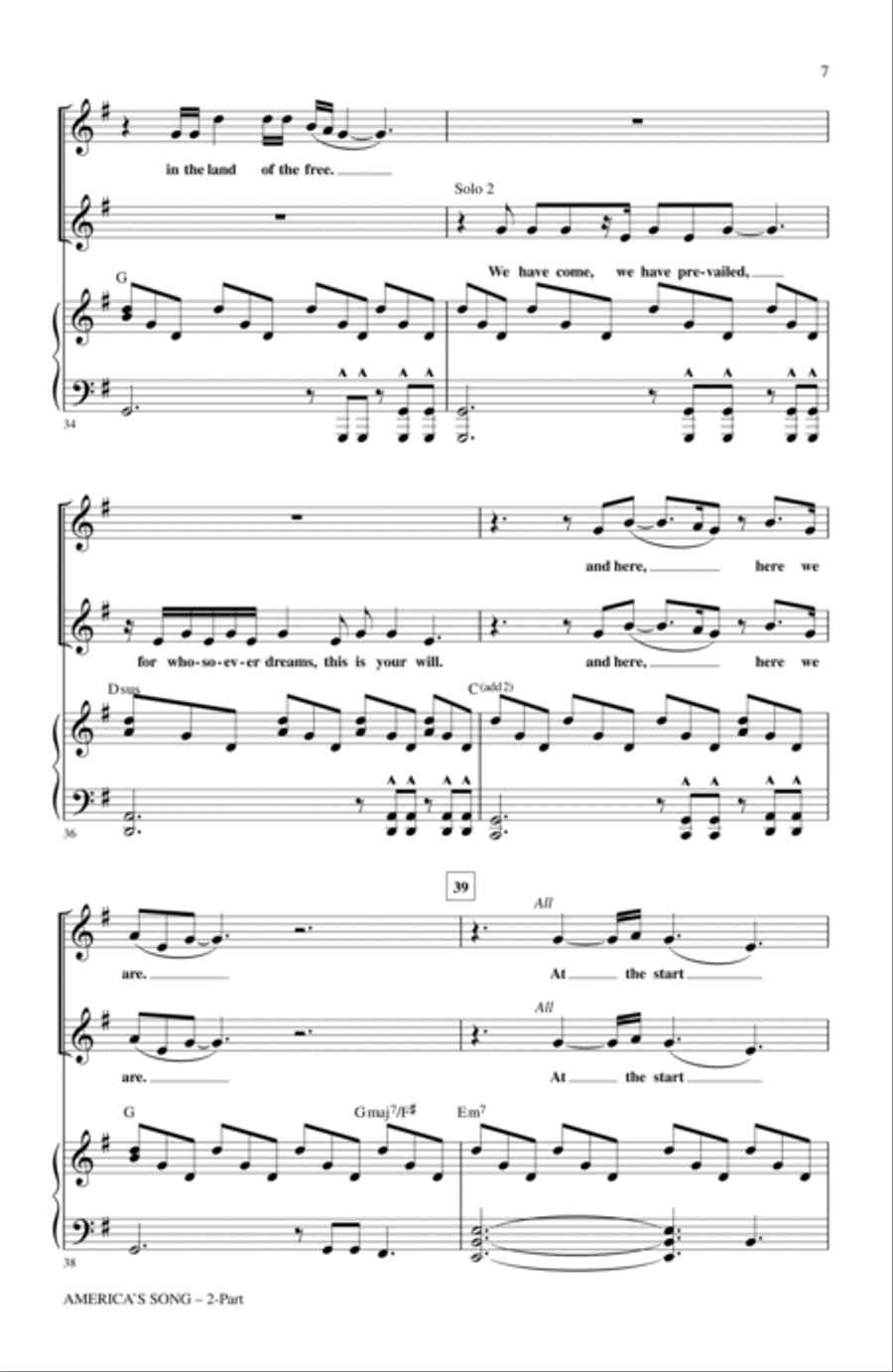 America's Song 2-Part scores gallery preview page 6