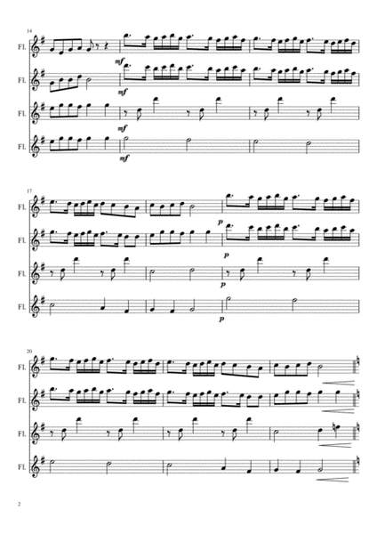 Christmas Medley for Flute Quartet image number null