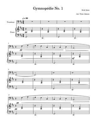 Book cover for Gymnopédie No. 1 (Trombone Solo and Piano)