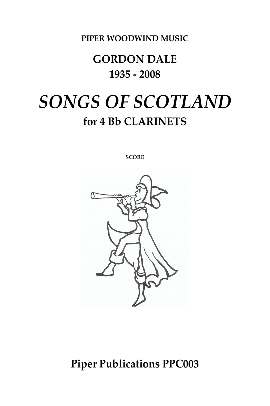 DALE: SONGS OF SCOTLAND Clarinet Quartet scores gallery preview page 1