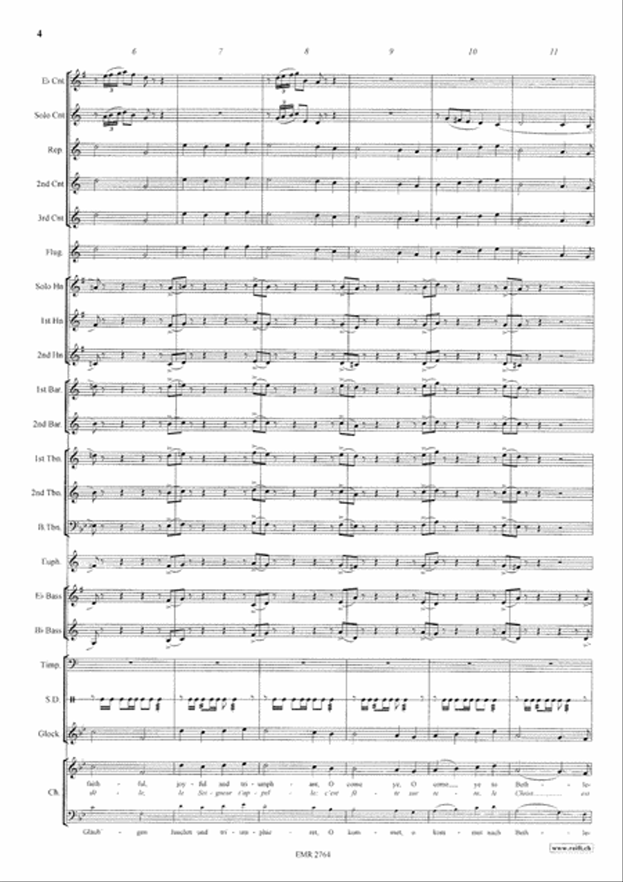 O Come, All Ye Faithful 4-Part scores gallery preview page 5