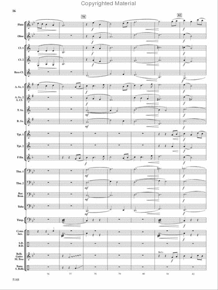 Fire Dance Fire Dance Concert Band scores gallery preview page 15