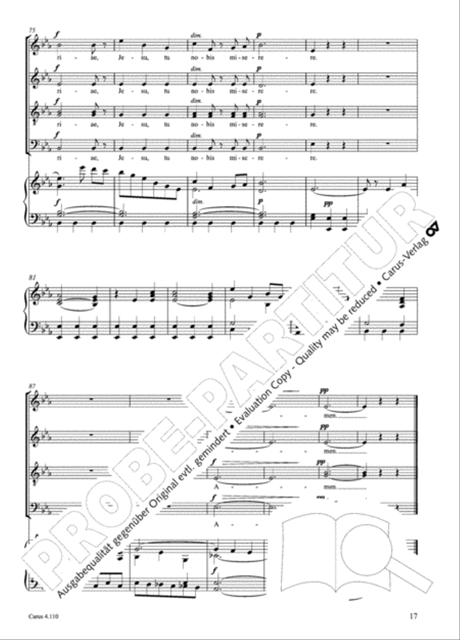 20 Latin Motets (Chants sacres latin/ 20 latein. Motetten) 4-Part scores gallery preview page 18