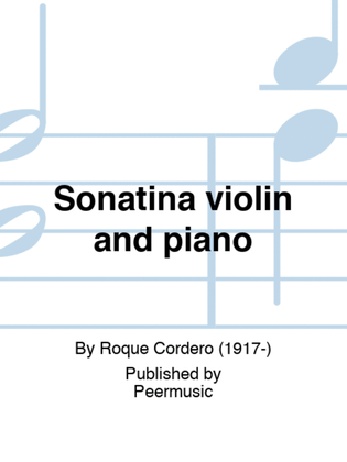 Sonatina violin and piano