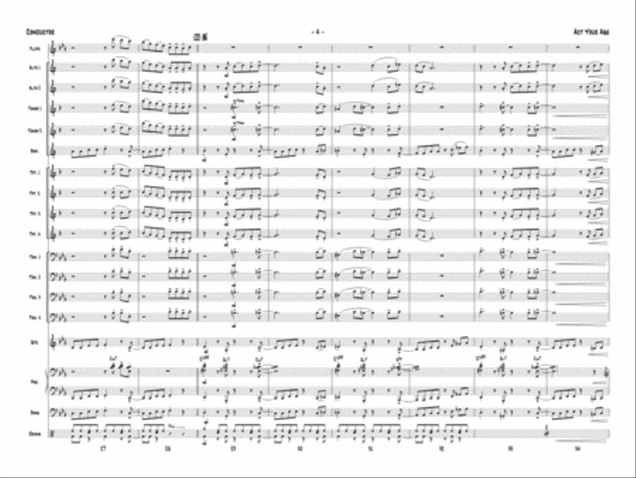 Act Your Age Jazz Ensemble scores gallery preview page 5