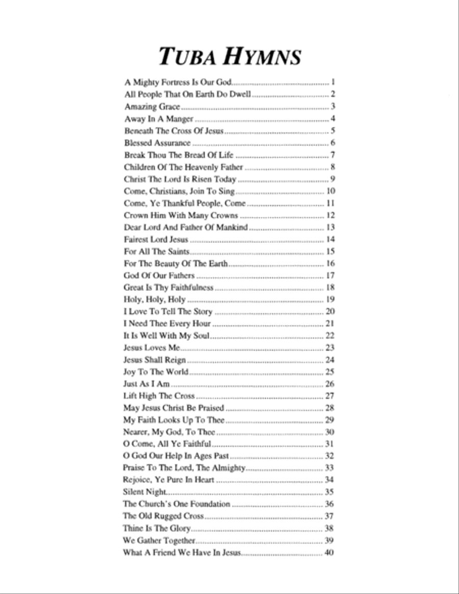 Tuba Hymns Tuba Hymns Tuba scores gallery preview page 4