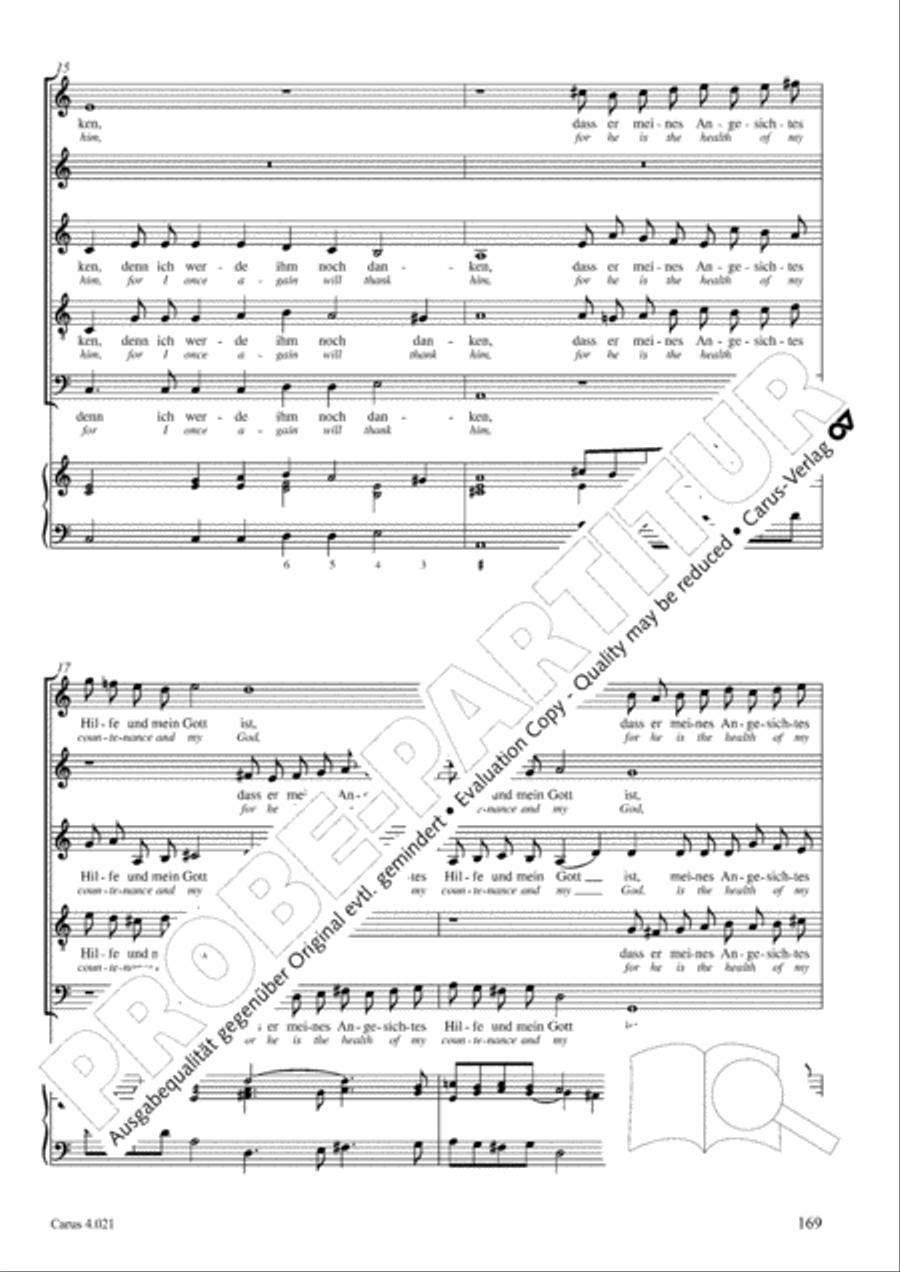 Schein: Israelsbrunnlein. Fontana d'Israel. Complete edition Choir scores gallery preview page 176