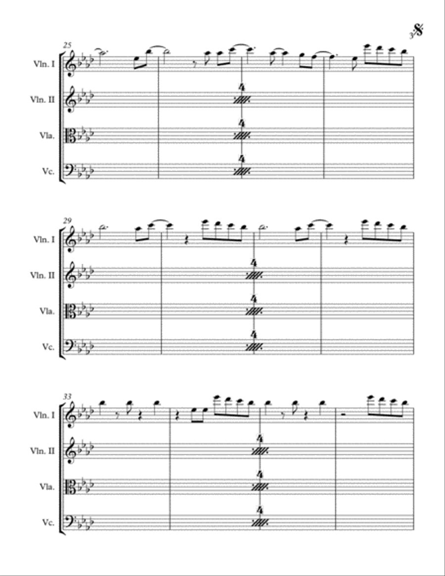 Firework String Quartet scores gallery preview page 3