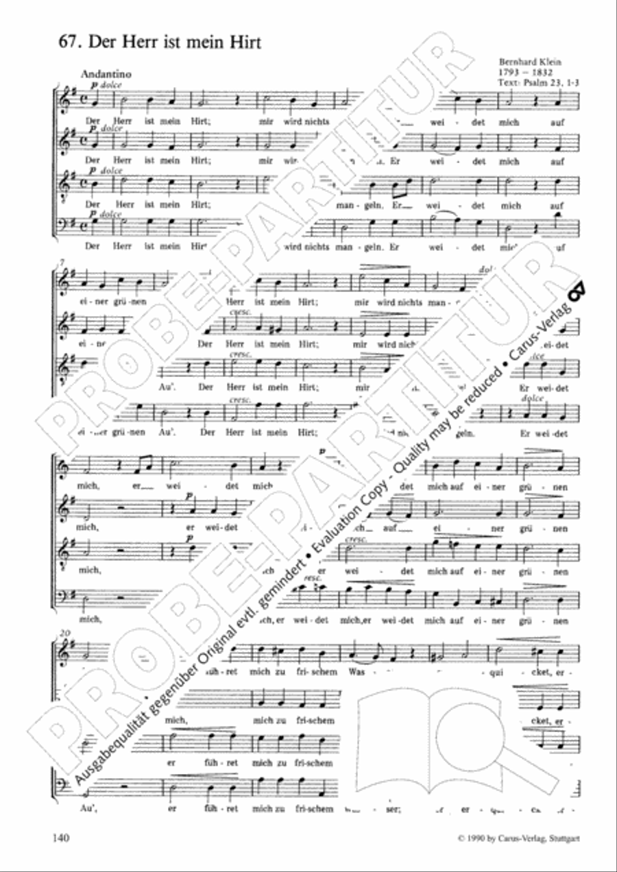Geistliches Chorbuch der Romantik Choir scores gallery preview page 141