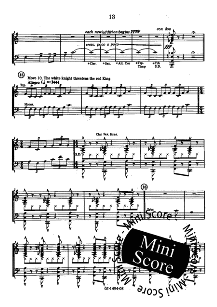 A Game of Chess Concert Band scores gallery preview page 19