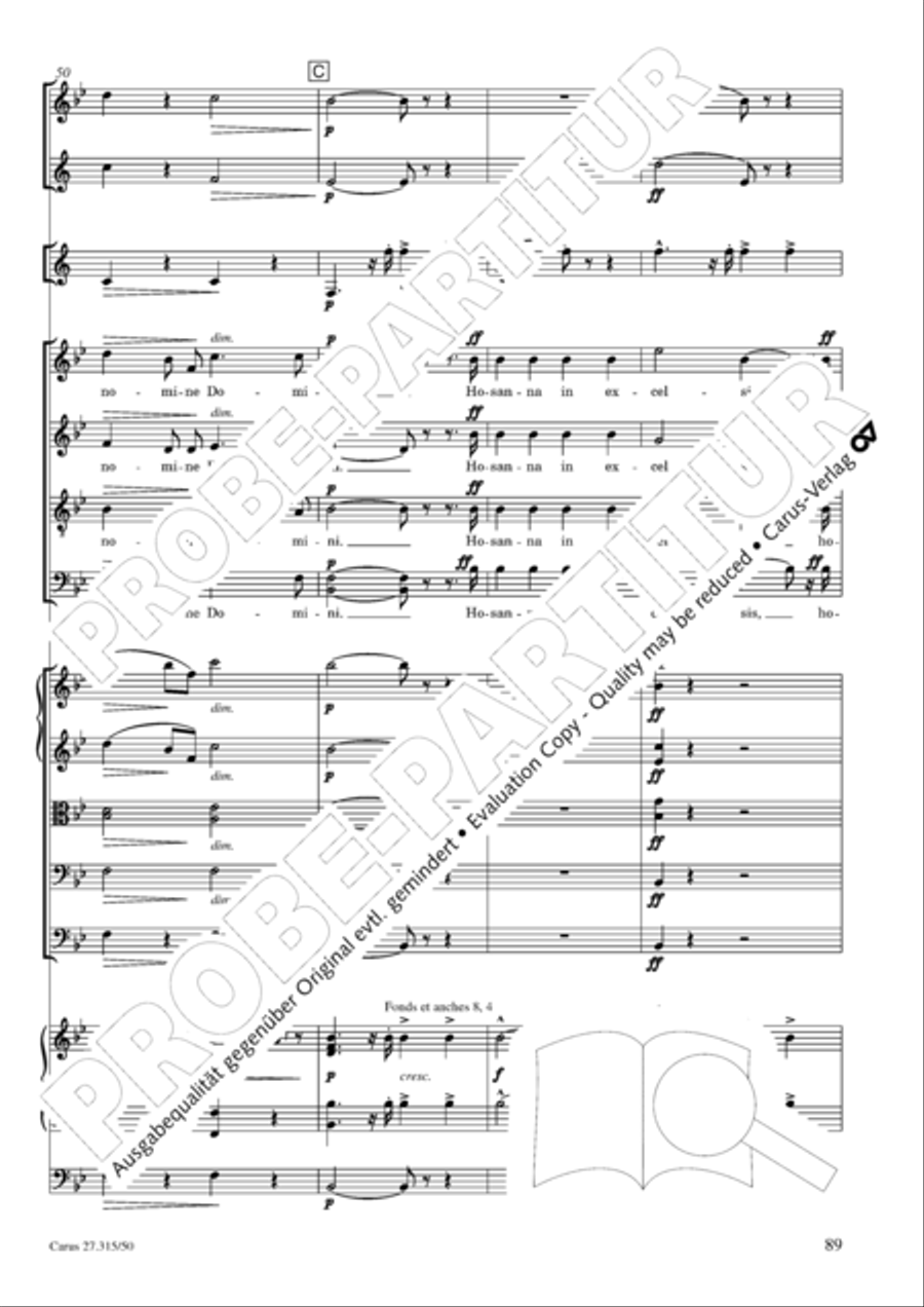 Requiem in C major 4-Part scores gallery preview page 92