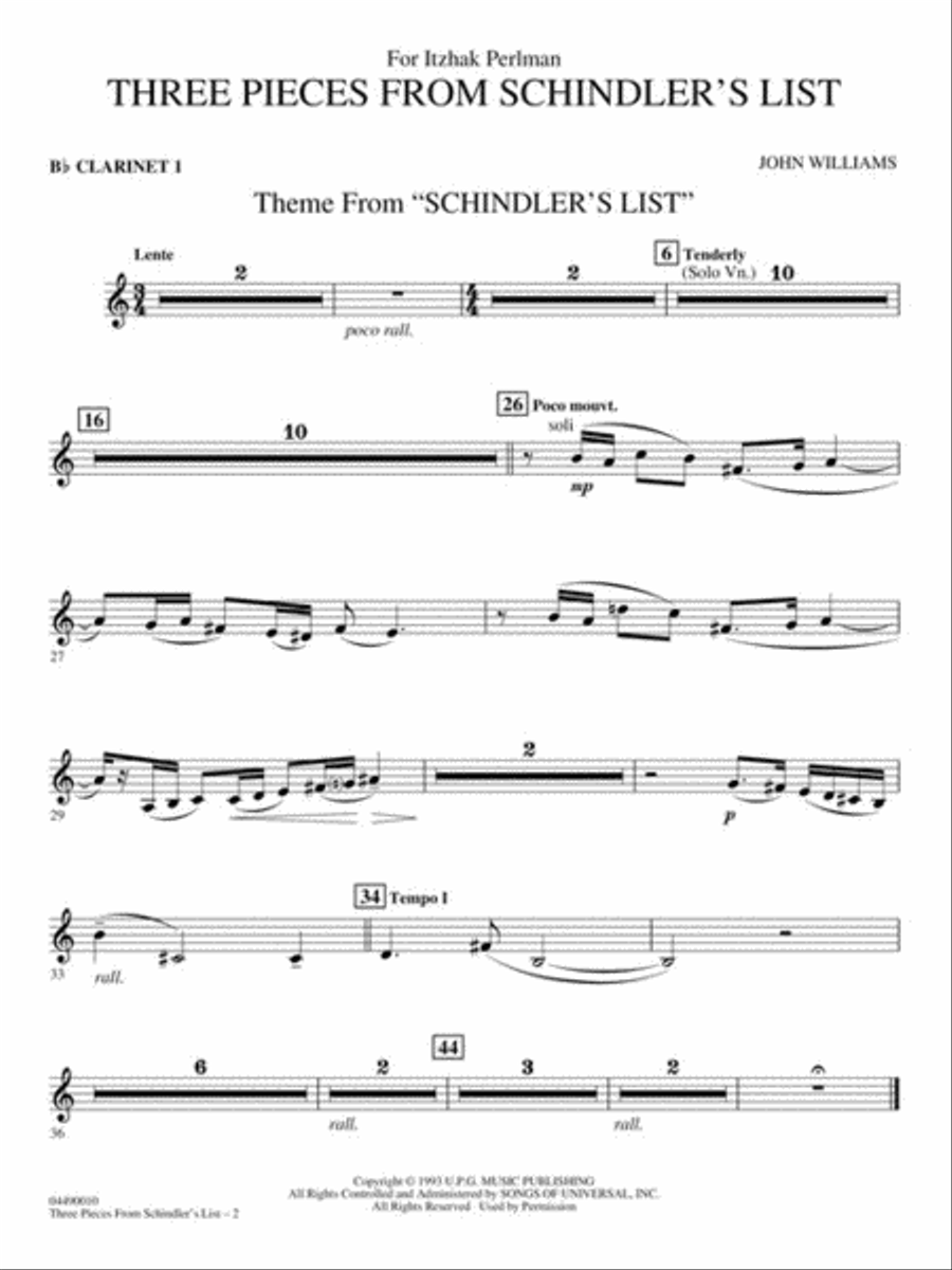 Three Pieces from Schindler's List Full Orchestra scores gallery preview page 6