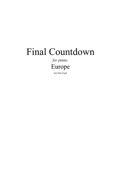 Final Countdown image number null