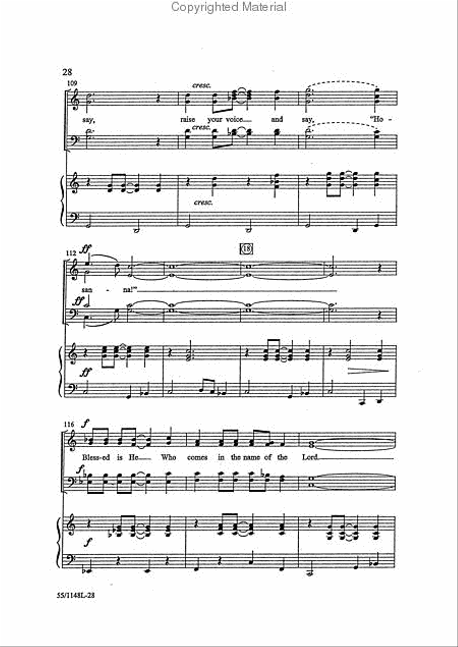 Come Walk With Me 4-Part scores gallery preview page 3