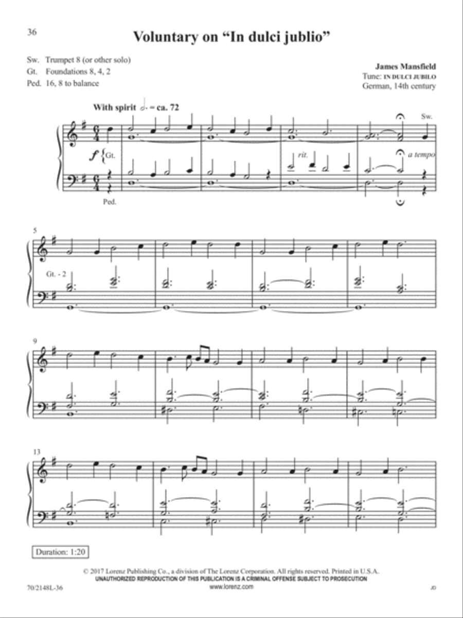 Easy Organ Library, Vol. 64 Organ Solo scores gallery preview page 14