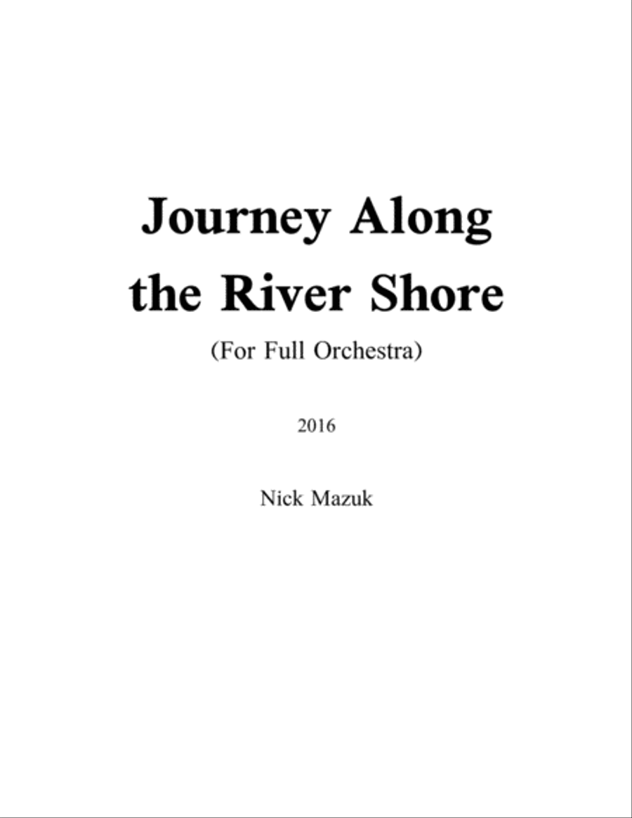 Journey Along the River Shore (score)