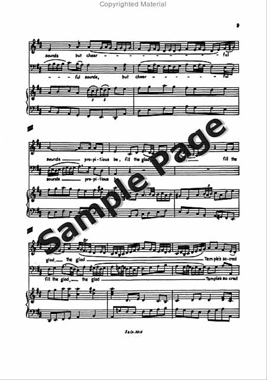 Blow Marriage Ode Full Score Mixed Choir scores gallery preview page 12