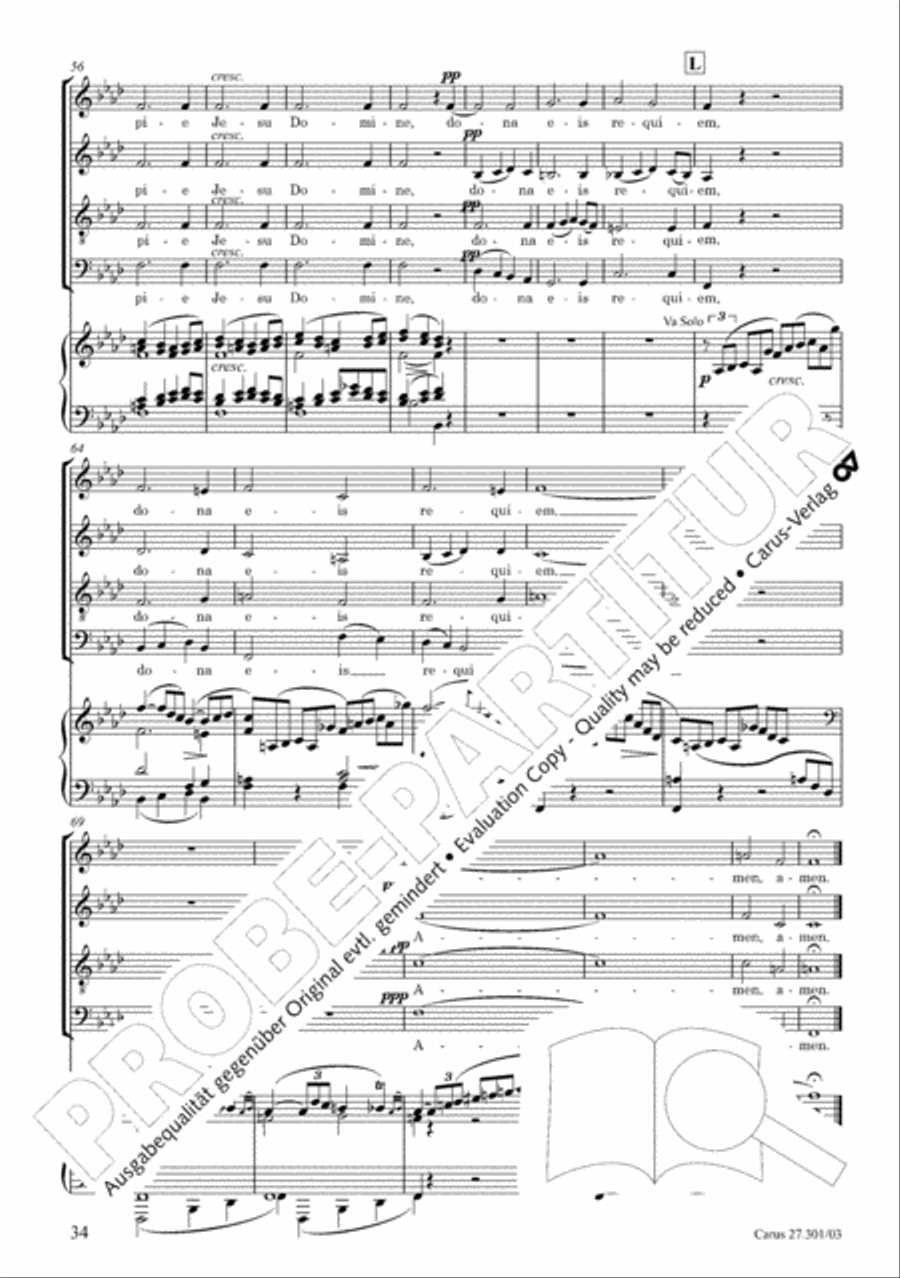 Requiem in F minor Requiem in F minor 4-Part scores gallery preview page 39
