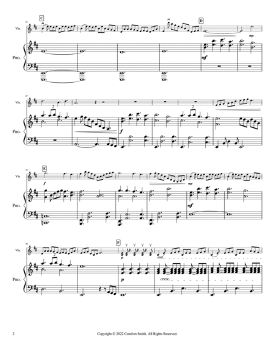 Sing We Now of Christmas - with Celtic flair! Violin Solo scores gallery preview page 3