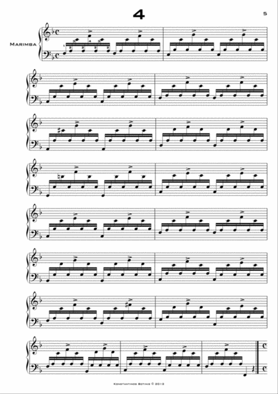 12 PRELUDES FOR MARIMBA 12 PRELUDES FOR MARIMBA Marimba scores gallery preview page 4