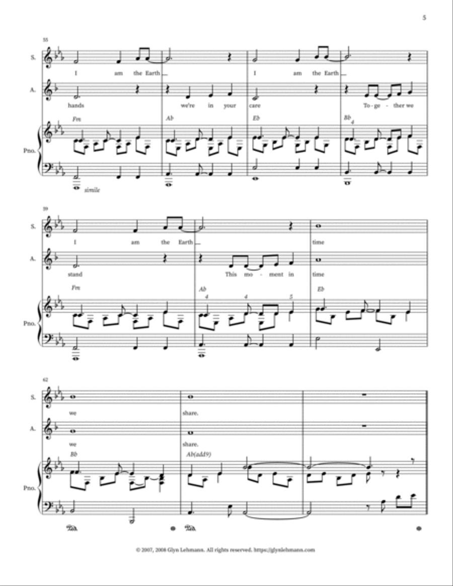 I Am The Earth I Am The Earth 2-Part scores gallery preview page 5
