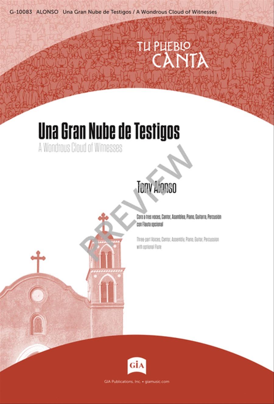 Una Gran Nube de Testigos / A Wondrous Cloud of Witnesses 3-Part scores gallery preview page 2