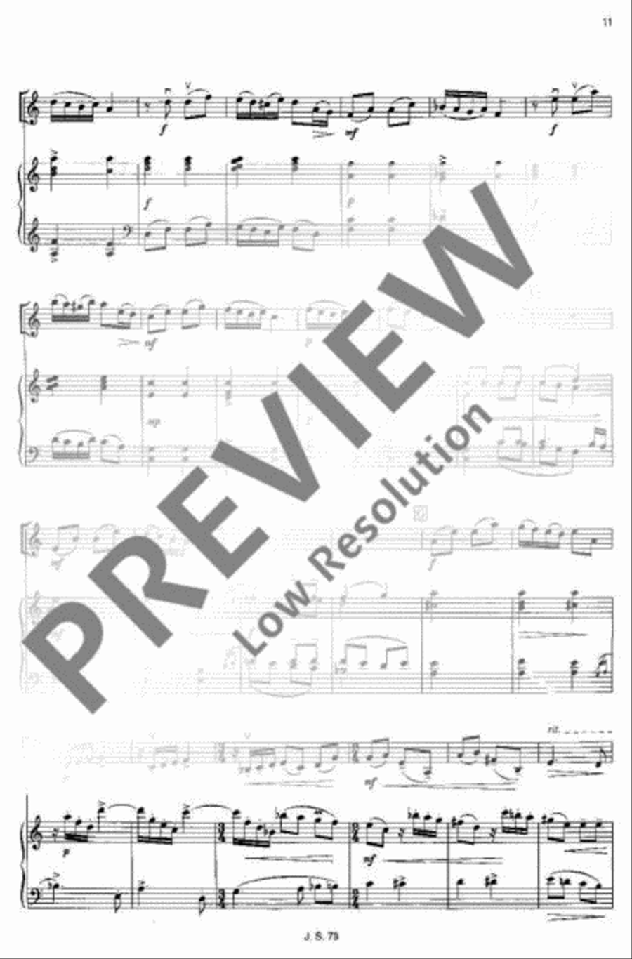 Concertino classico D major Violin scores gallery preview page 11
