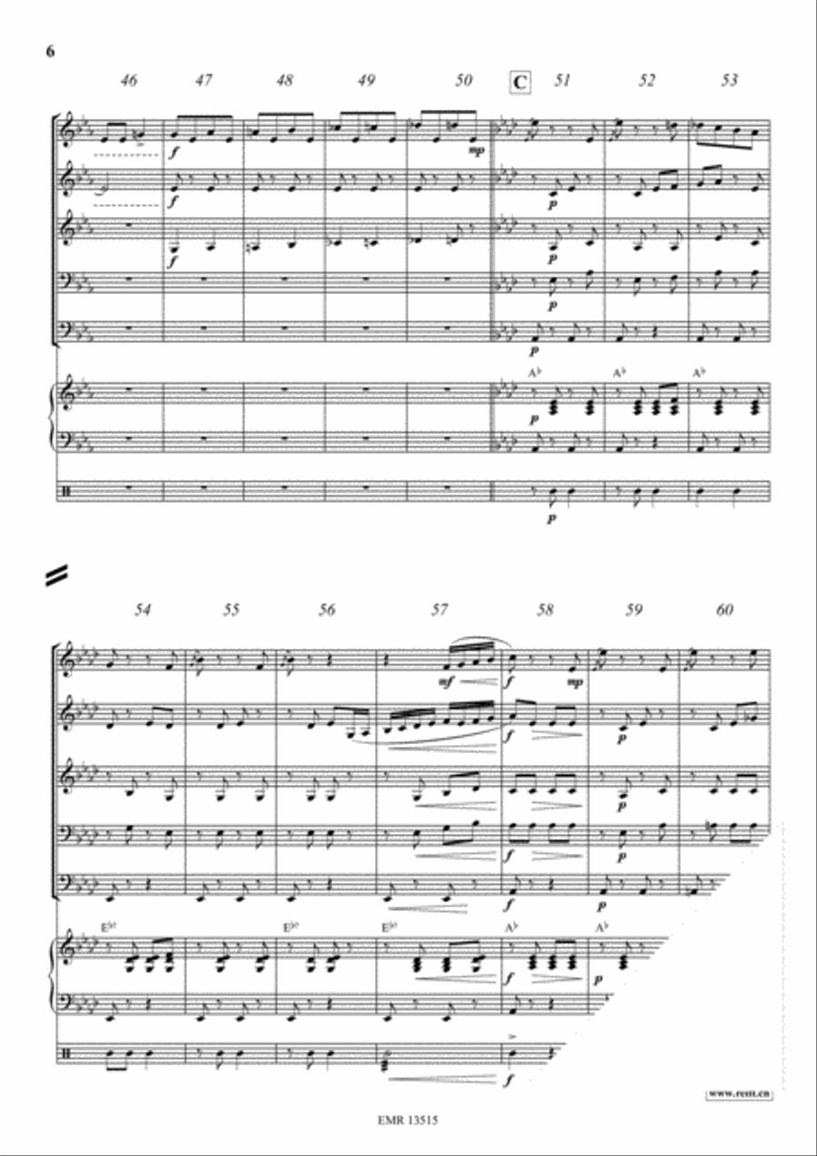 Tritsch-Tratsch Polka Woodwind Quintet scores gallery preview page 6