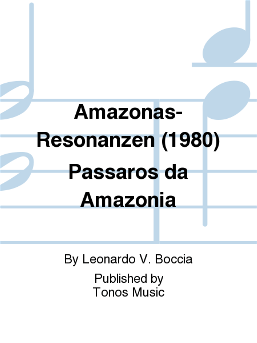Amazonas-Resonanzen (1980) Passaros da Amazonia Guitar scores gallery preview page 1