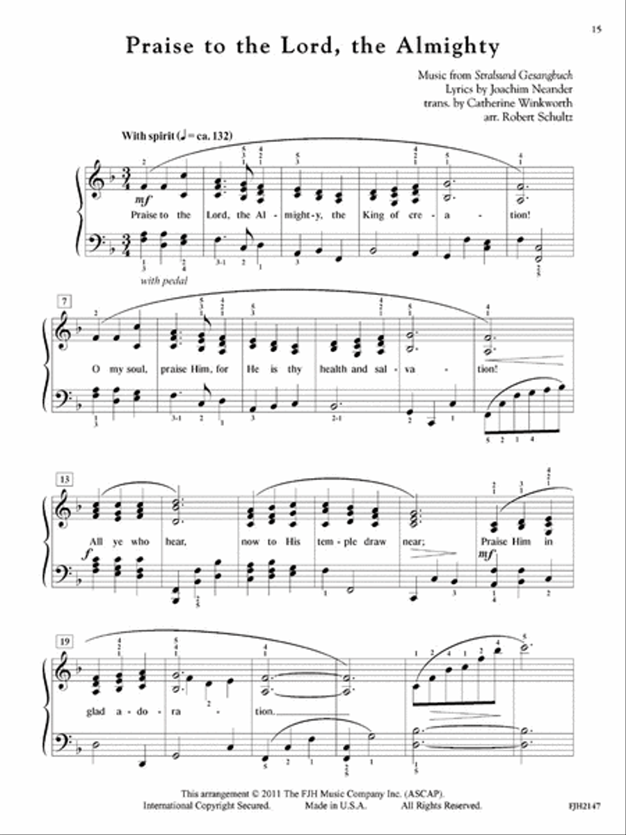 In Recital with Timeless Hymns, Book 6 Piano Method scores gallery preview page 4