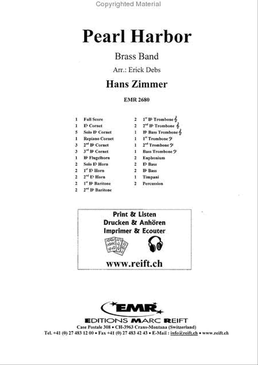 Pearl Harbor Brass Band scores gallery preview page 2