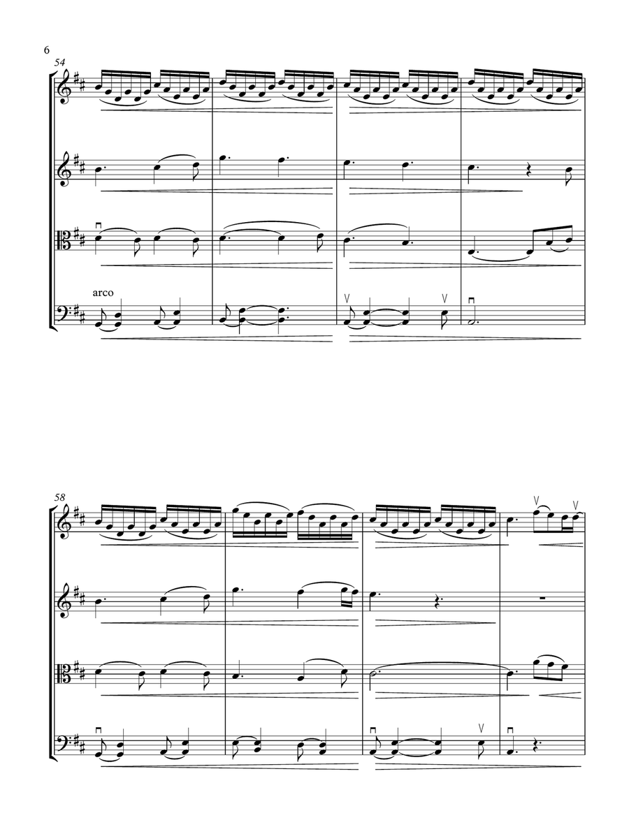 I Get To Love You String Quartet scores gallery preview page 6