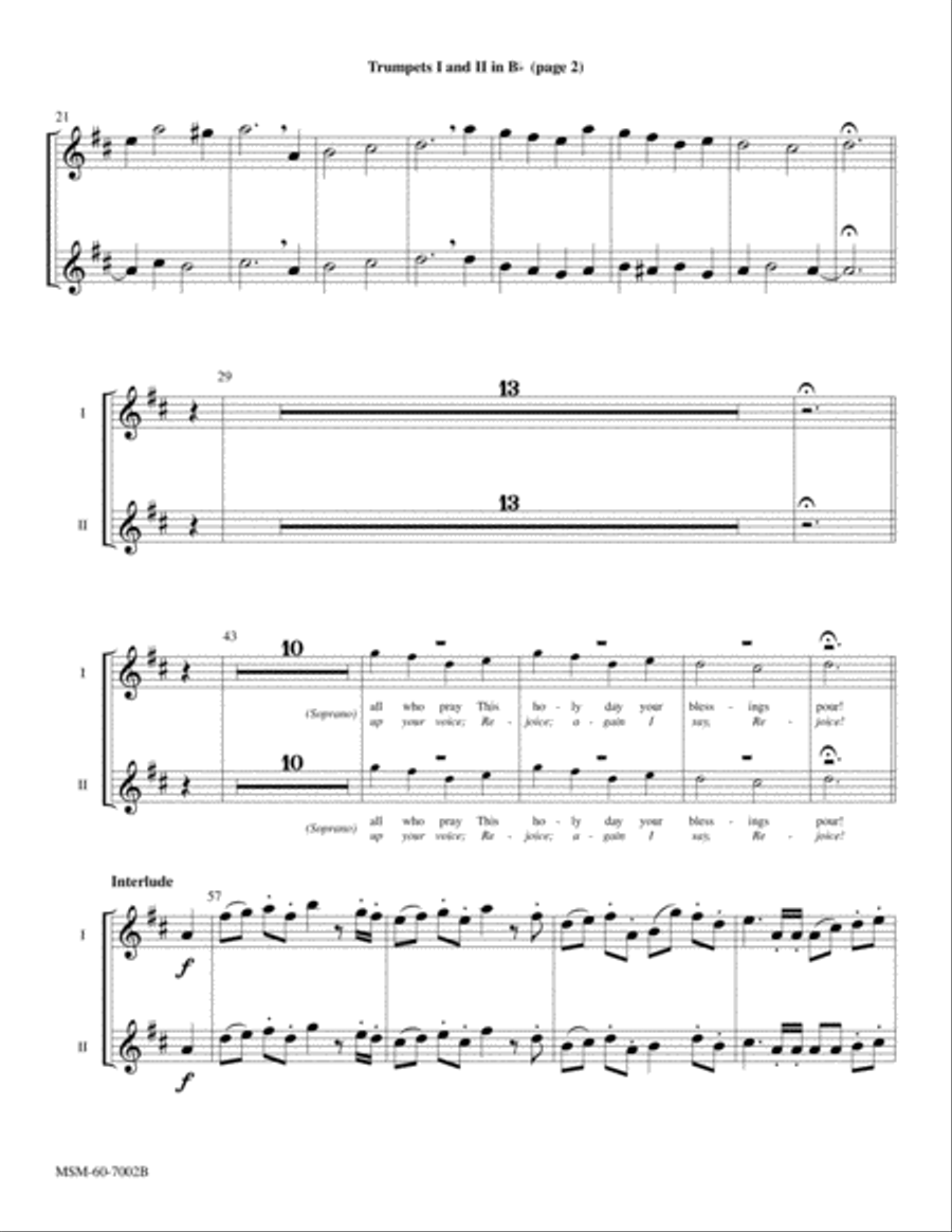Christ Is Our Cornerstone Rejoice, the Lord Is King Choir scores gallery preview page 6