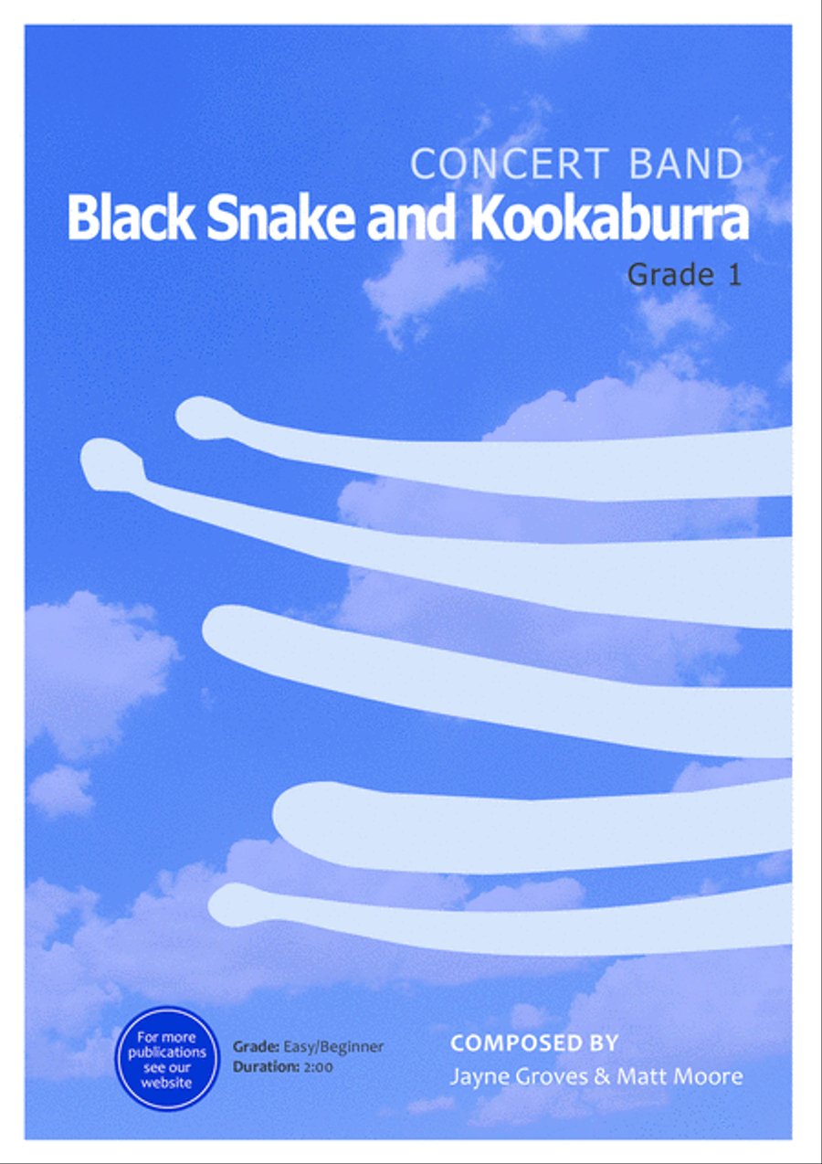 Black Snake and Kookaburra Concert Band scores gallery preview page 1