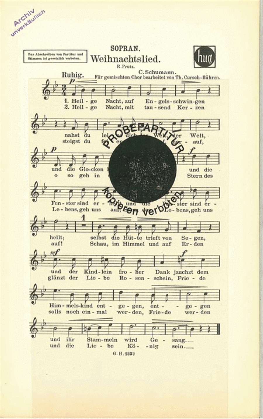 Weihnachtslied Weihnachtslied Choir scores gallery preview page 1