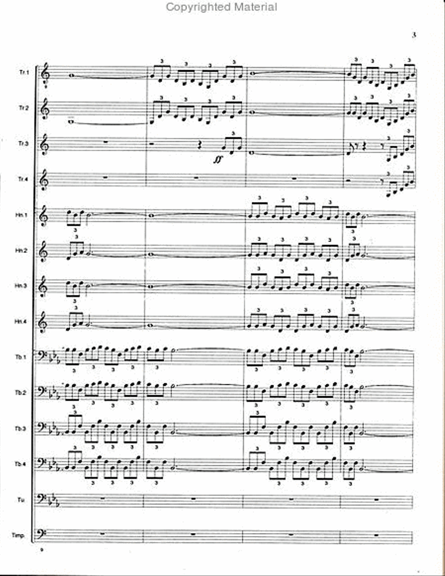 Vienna Philharmonic Fanfare (Albert Ligotti) Brass Ensemble scores gallery preview page 2