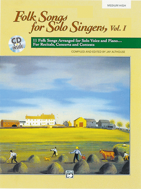 Folk Songs for Solo Singers - Vol. 1, Medium High (Book/CD)