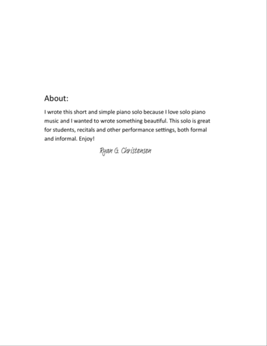 Dream for Solo Piano Piano Method scores gallery preview page 2