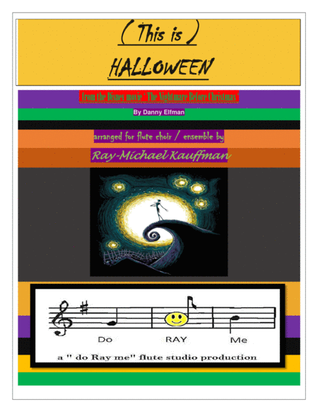 This Is Halloween ( The Nightmare Before Christmas ) for flute choir / ensemble image number null