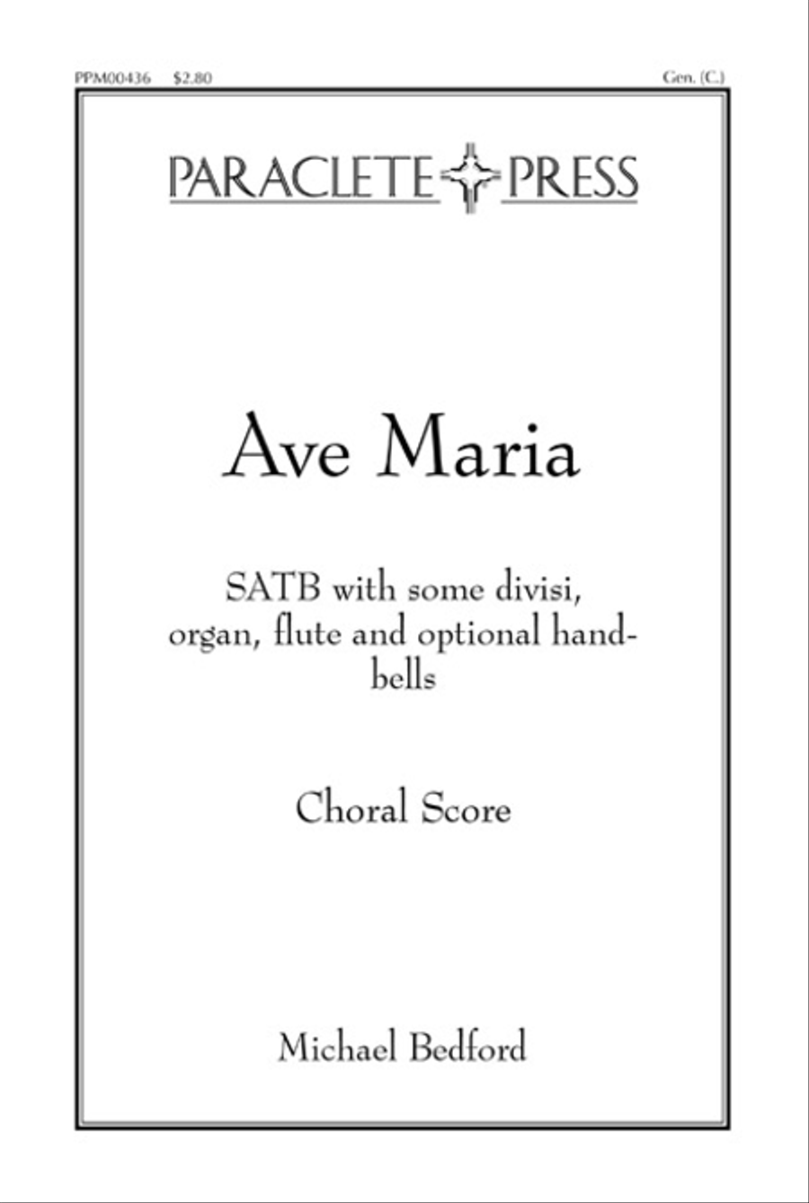 Ave Maria - Flute Part Ave Maria - Flute Part 4-Part scores gallery preview page 1
