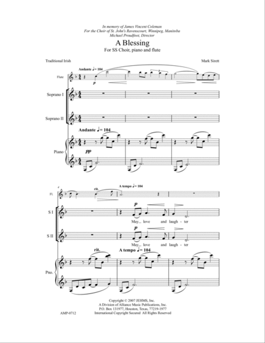 A Blessing Women's Choir scores gallery preview page 4