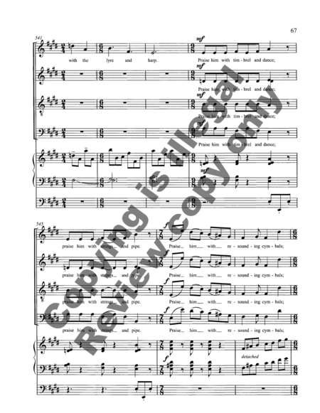 Psalm-Cantata (Choral Score) image number null
