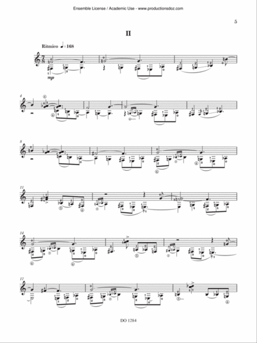 Chant retrouvé Classical Guitar scores gallery preview page 5