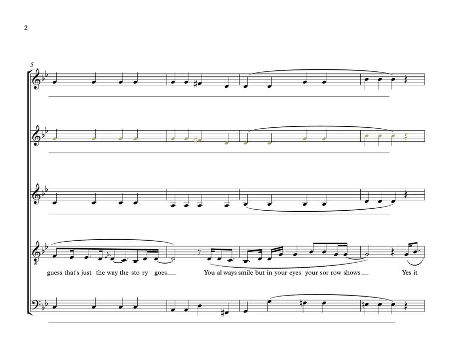 Without You Divisi scores gallery preview page 2