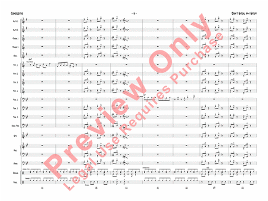 Don't Steal My Stuff Don't Steal My Stuff Jazz Ensemble scores gallery preview page 9